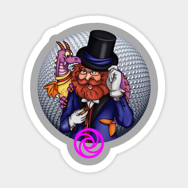 Dreamfinder and Figment Sticker by twotigermoon